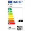 Oprawa V-TAC LED linear SAMSUNG CHIP LIFUD driver 36W 60st CCT zwieszana 120cm złoty MAT VT-7-36 3000K-4000K-6400K 2880lm 5 lat 
